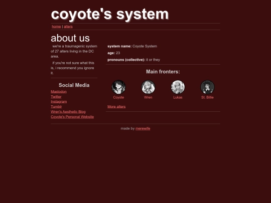 homes/system screenshot