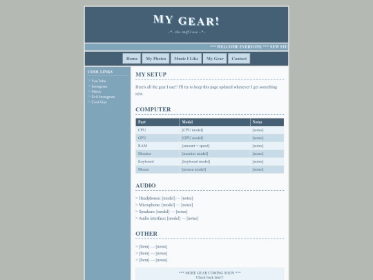 Website screenshot