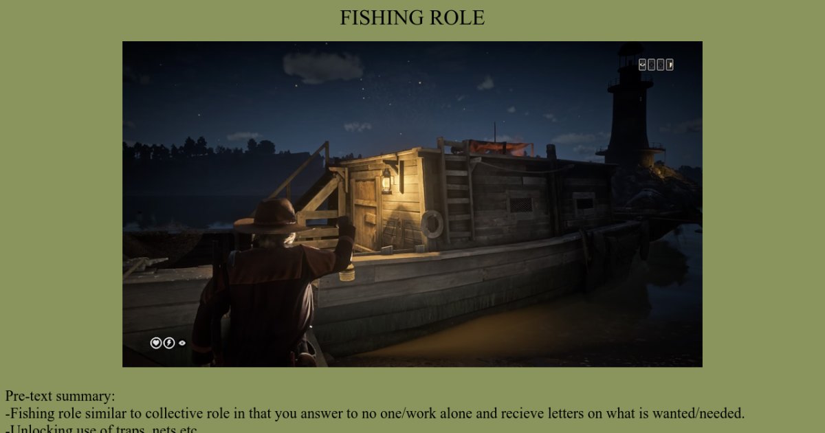 fishing role