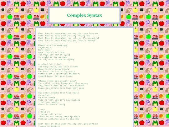 poetry/complexsyntax screenshot