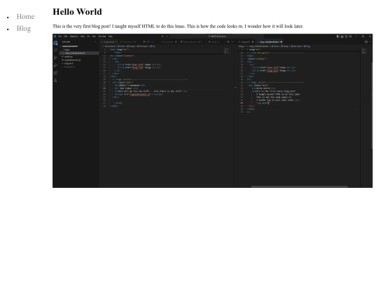 blogs/helloWorld screenshot