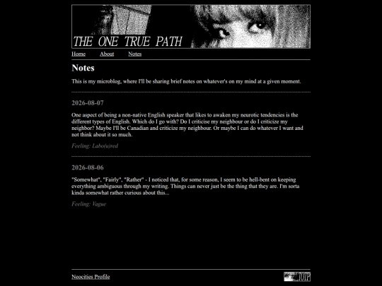 notes screenshot