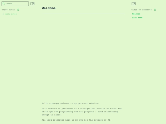 tasty_notes/welcome screenshot