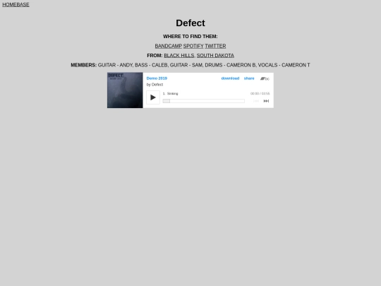 defect screenshot