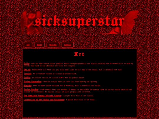 Website screenshot