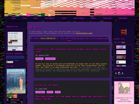 blog screenshot