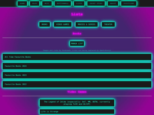misc/lists screenshot