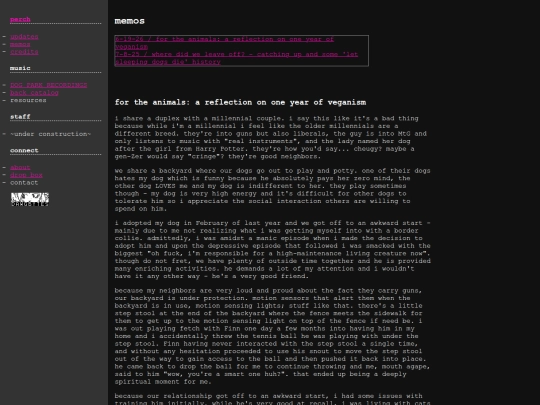 memos_fortheanimals screenshot