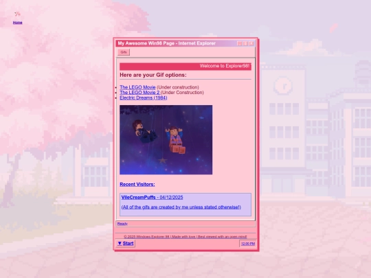 home/gifs screenshot