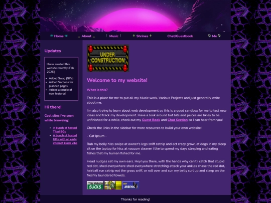Website screenshot