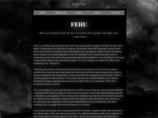 Website screenshot
