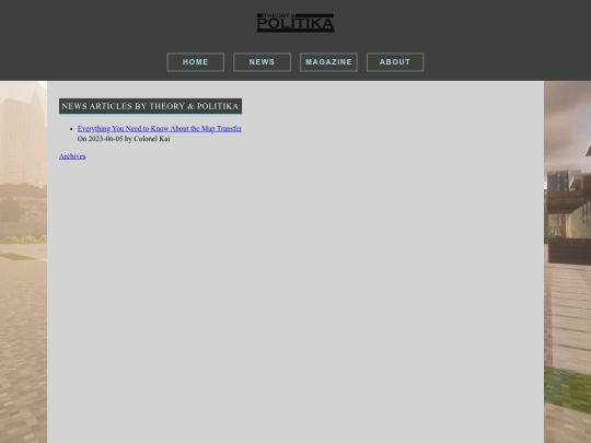 Website screenshot