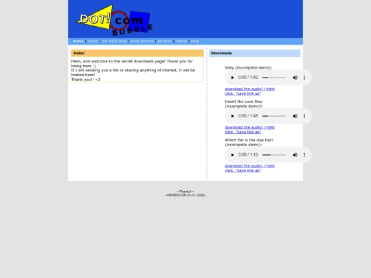 Website screenshot