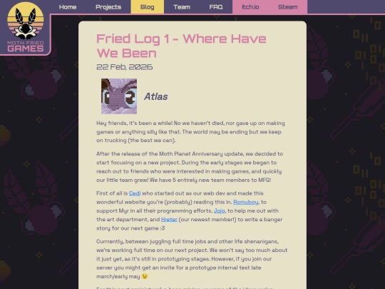 Website screenshot