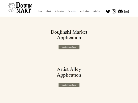 Applications screenshot