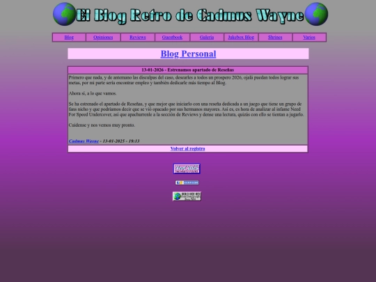 Website screenshot