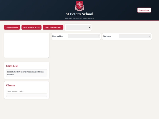 Website screenshot
