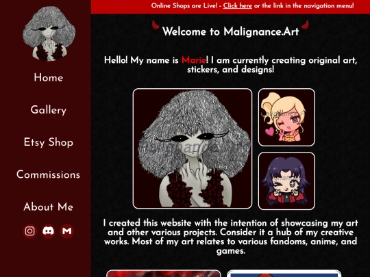 Website screenshot