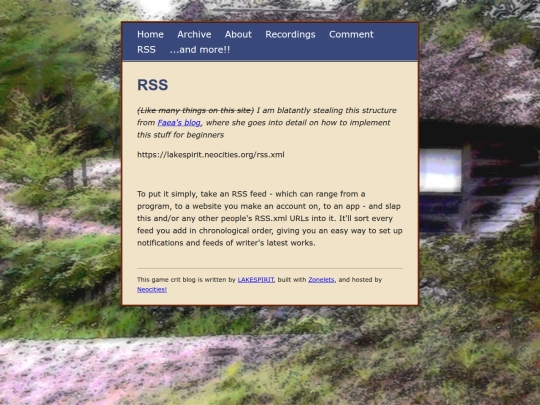rss screenshot
