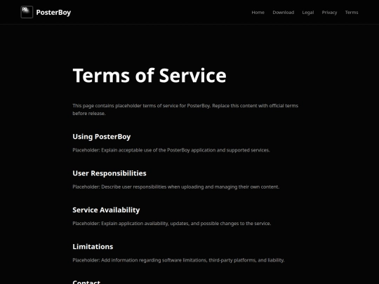 terms screenshot