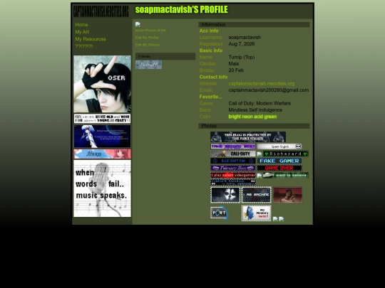 info screenshot