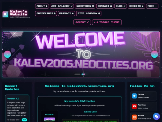 Website screenshot