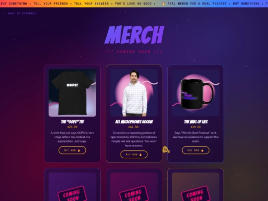 merch screenshot