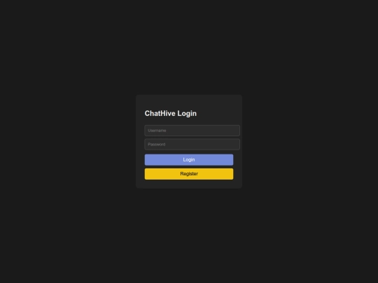 login screenshot