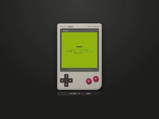 snake screenshot
