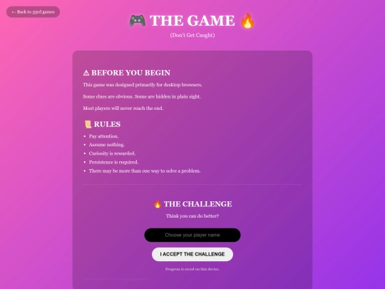 thegamechallenge screenshot