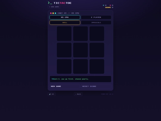 tic-tac-toe screenshot