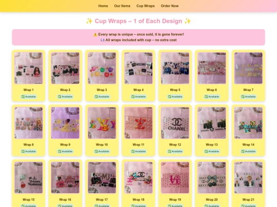 wraps screenshot