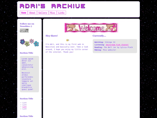 Website screenshot