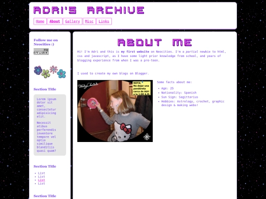 Website screenshot