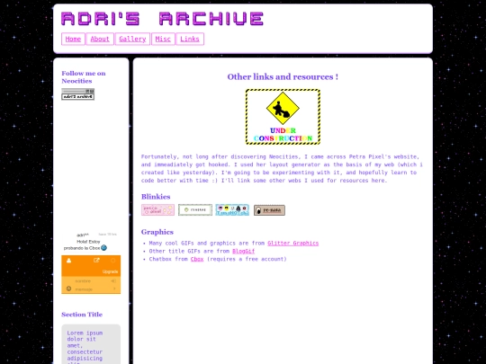 Website screenshot