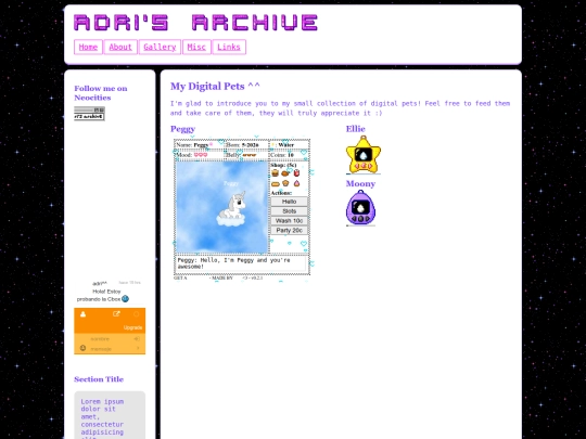 Website screenshot