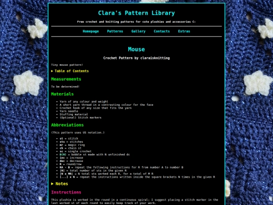 Patterns/CrochetMouse screenshot
