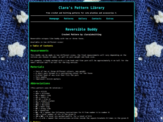 Patterns/CrochetReversibleBuddy screenshot