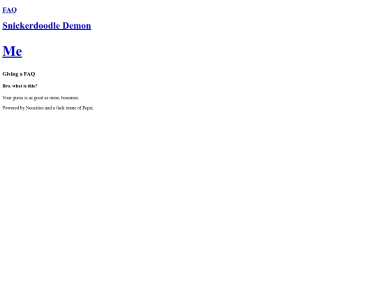 pages/faq screenshot