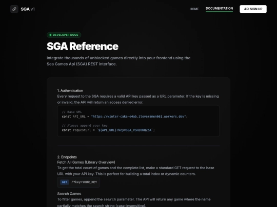 SGA/doc screenshot
