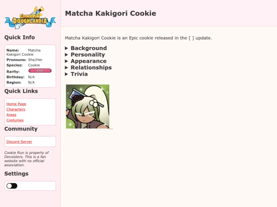 Website screenshot