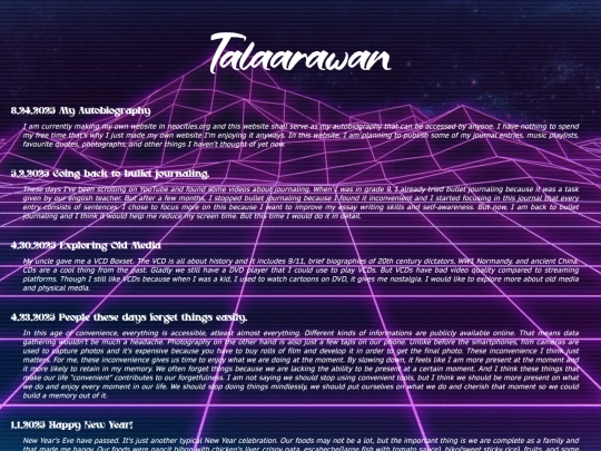 Website screenshot