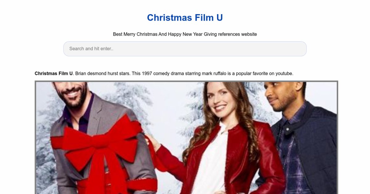 Christmas Film U