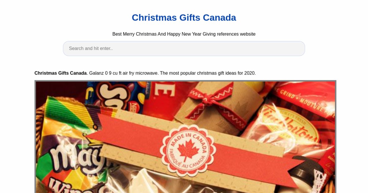 canada post christmas gifts