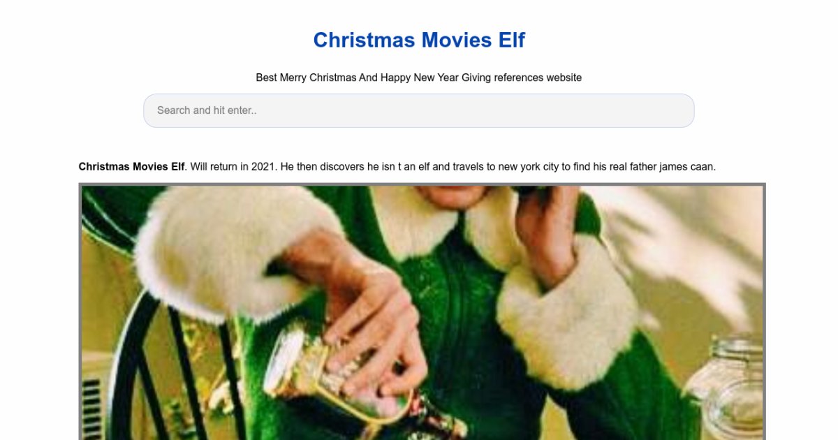 Christmas Movies Elf