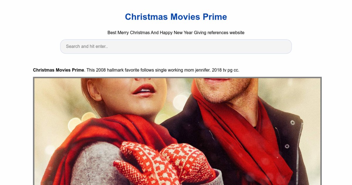 Christmas Movies Prime