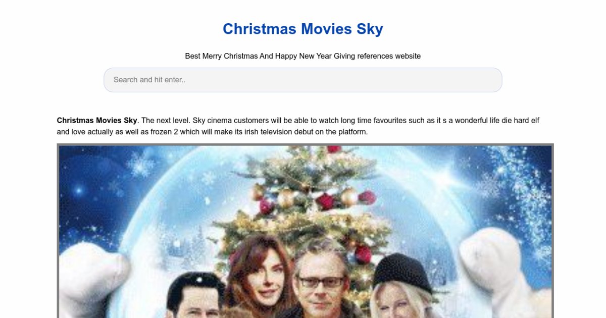 Christmas Movies Sky