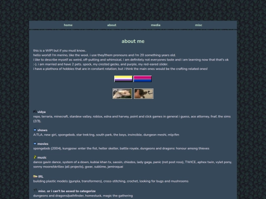 pages/aboutme screenshot