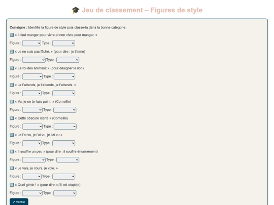 Expression/FiguresDeStyleJeuClassementN3 screenshot