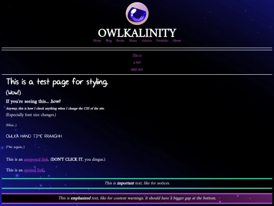test screenshot